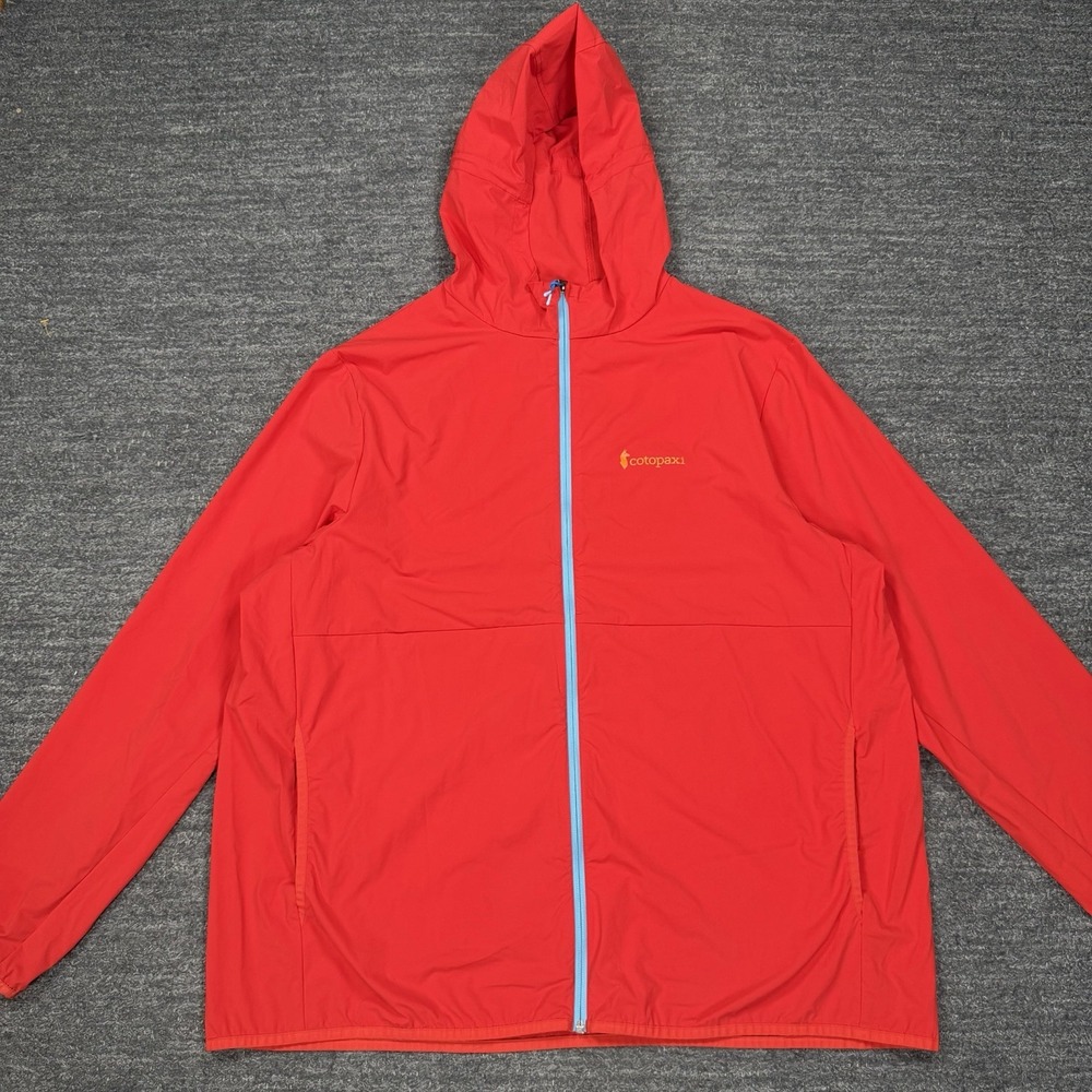 Cotopaxi Vuelta Performance Windbreaker Jacket 2XL Full Zip Wicking Outdoor Red